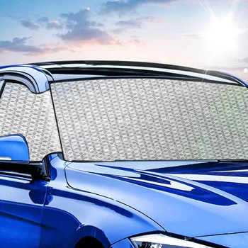 

SUV Window Cover Protector Sunscreen Sun Visor Blinds Waterproof Dustproof Windproof Inside Car Front Windshield Cover