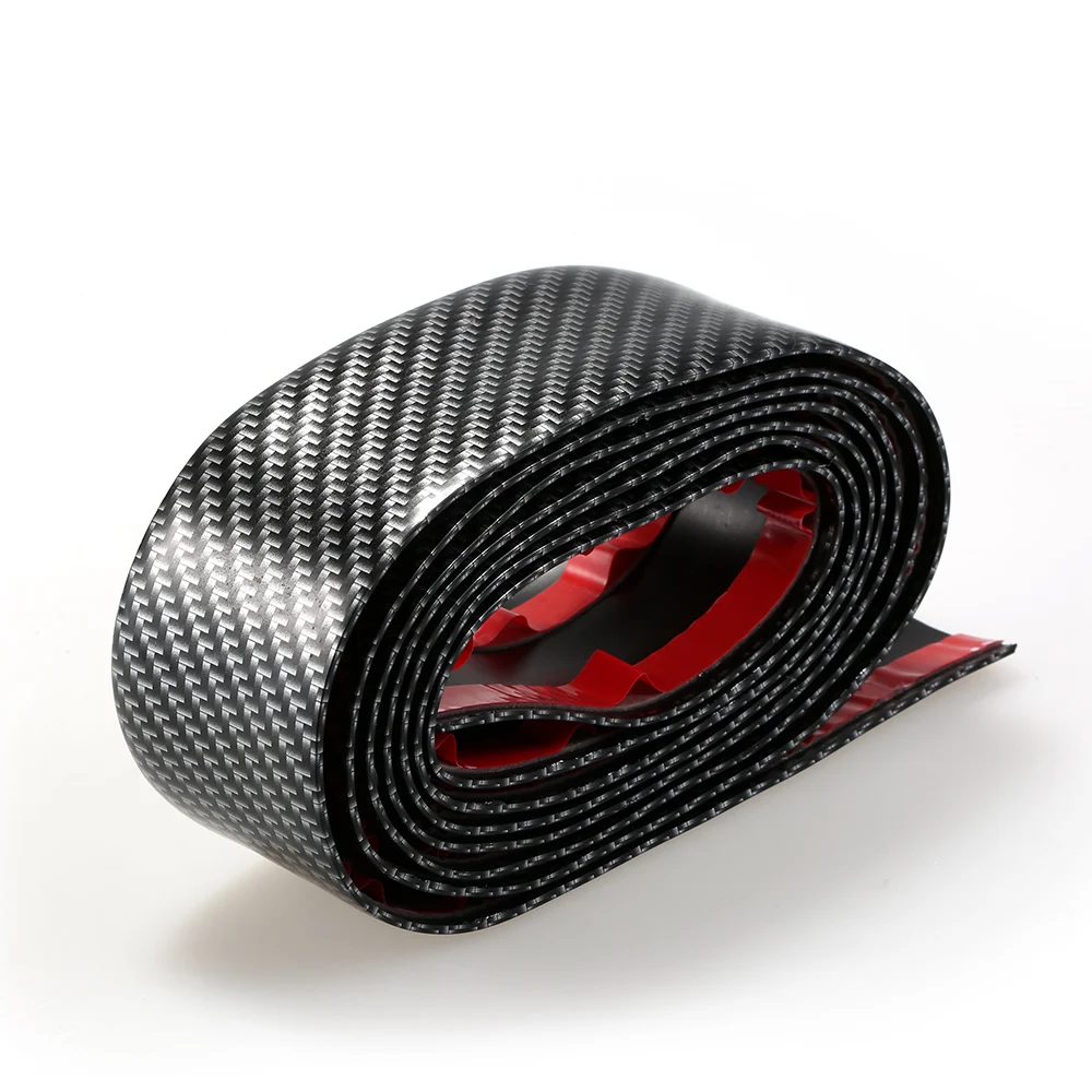 Universal Car Sticker 4D Carbon Fiber Rubber DIY Door Sill Protector