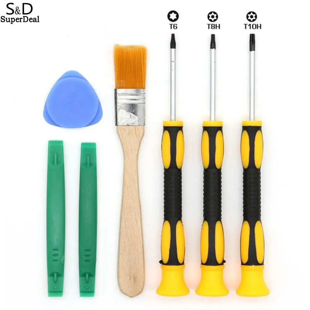 

Security Screwdriver For Xbox One Xbox 360 PS3 PS4 Tamperproof Hole Repairing Opening Tool Screw Driver Torx T8 T6 T10 #F#35H
