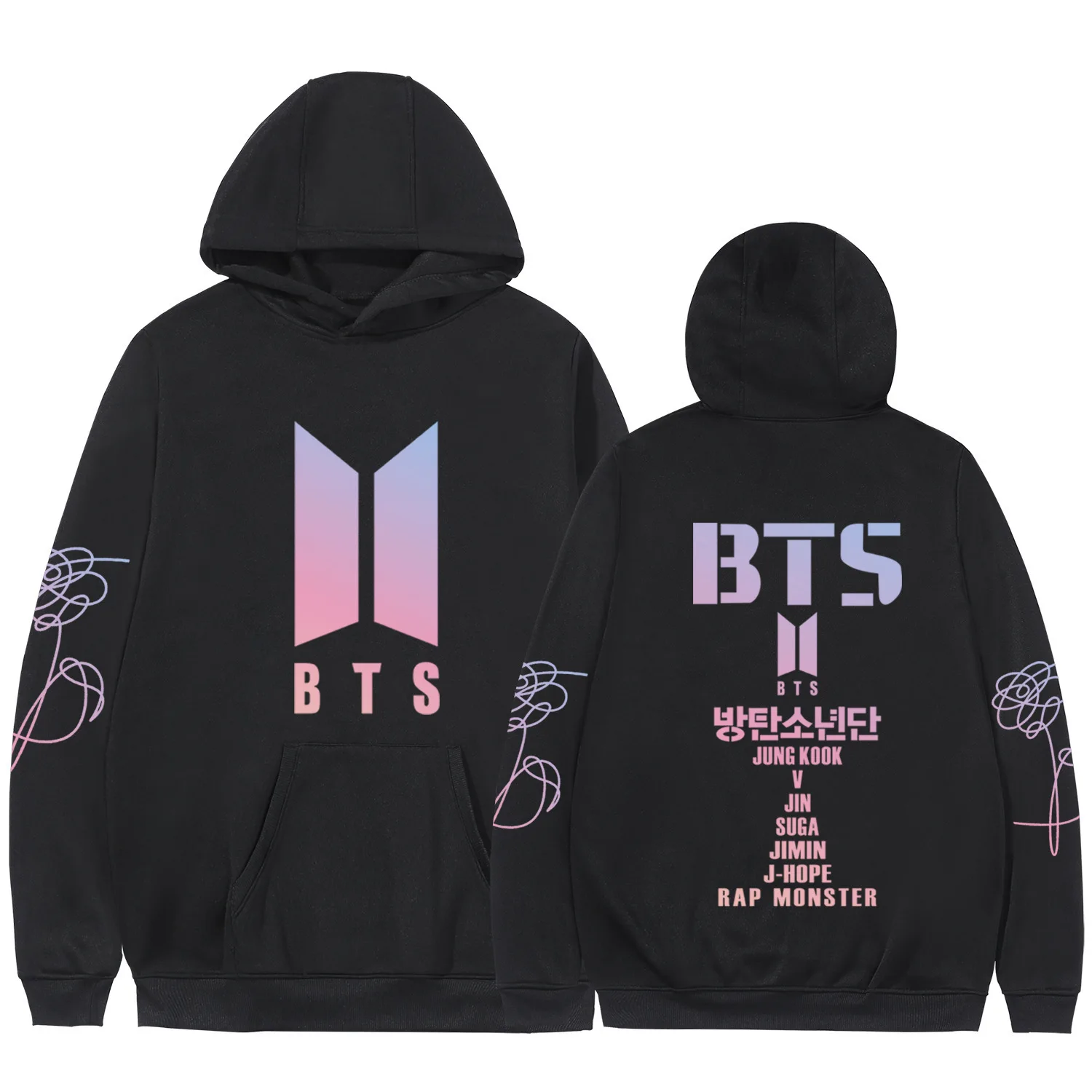 

Album Kpop Love Yourself Answer Hoodies Sweatshirt Clothes Women Hoodie Jungkook Jin Casual Oversized Hoodie Merchandise