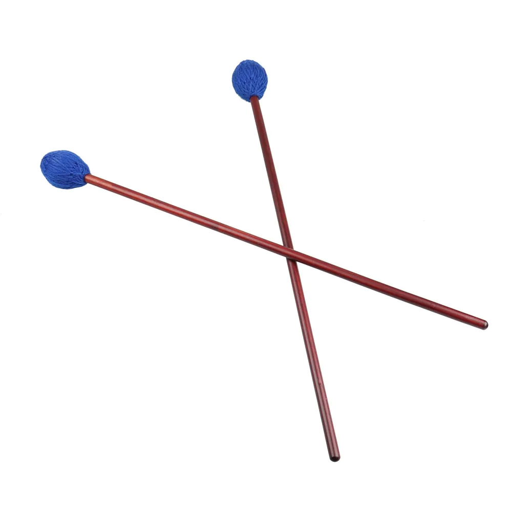 Высококачественная средняя жесткая пряжа Marimba Mallets синяя красная нейлоновая