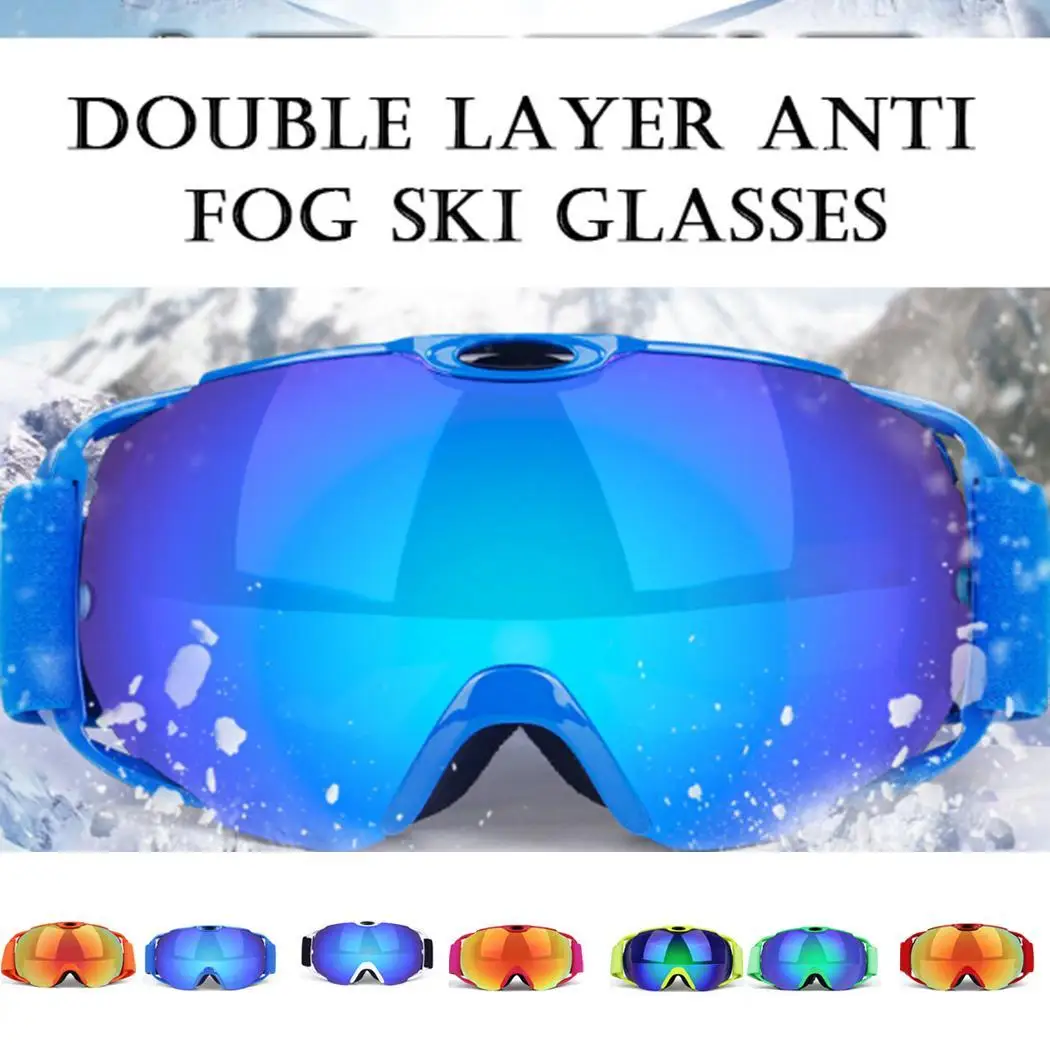 Unisex Snowboard Anti-niebla de esquí gafas al aire libre doble actividades parabrisas montaña gafas de esquí mujeres hombres gafas