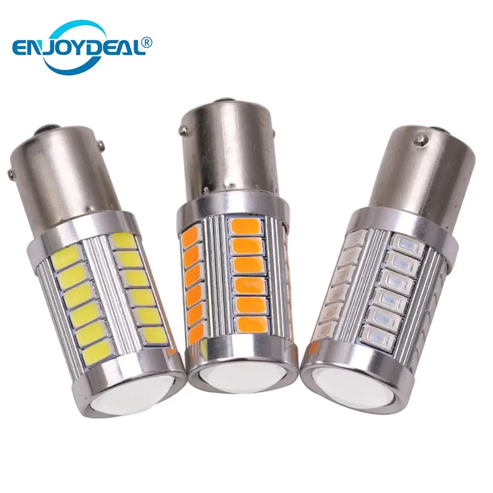 2pc 5630/5730 33SMD LED Auto Brake Light Bulb Rear Fog Lamp Car DRL Driving Light Headlight