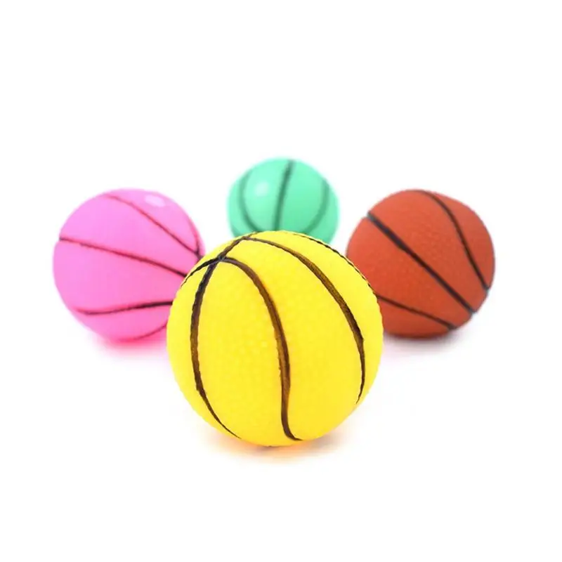 

Pets Dog Rubber Squeak Ball Puppy Sound Chew Teeth Grinding Training Toys For Small Large Dogs Cats Puppy Teeth Molar