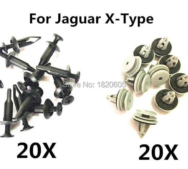 10PCS JAGUAR XF SIDE SKIRT MOULDING BUMP STRIP FASTENER PUSH IN TRIM CLIPS