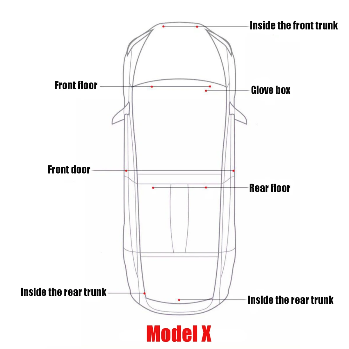 Универсальный для Tesla модель 3 S X 2 шт. Автомобильный яркий белый светодиодный светильник с высоким выходом для интерьера, дверная лампа, светильник в багажник, комплект