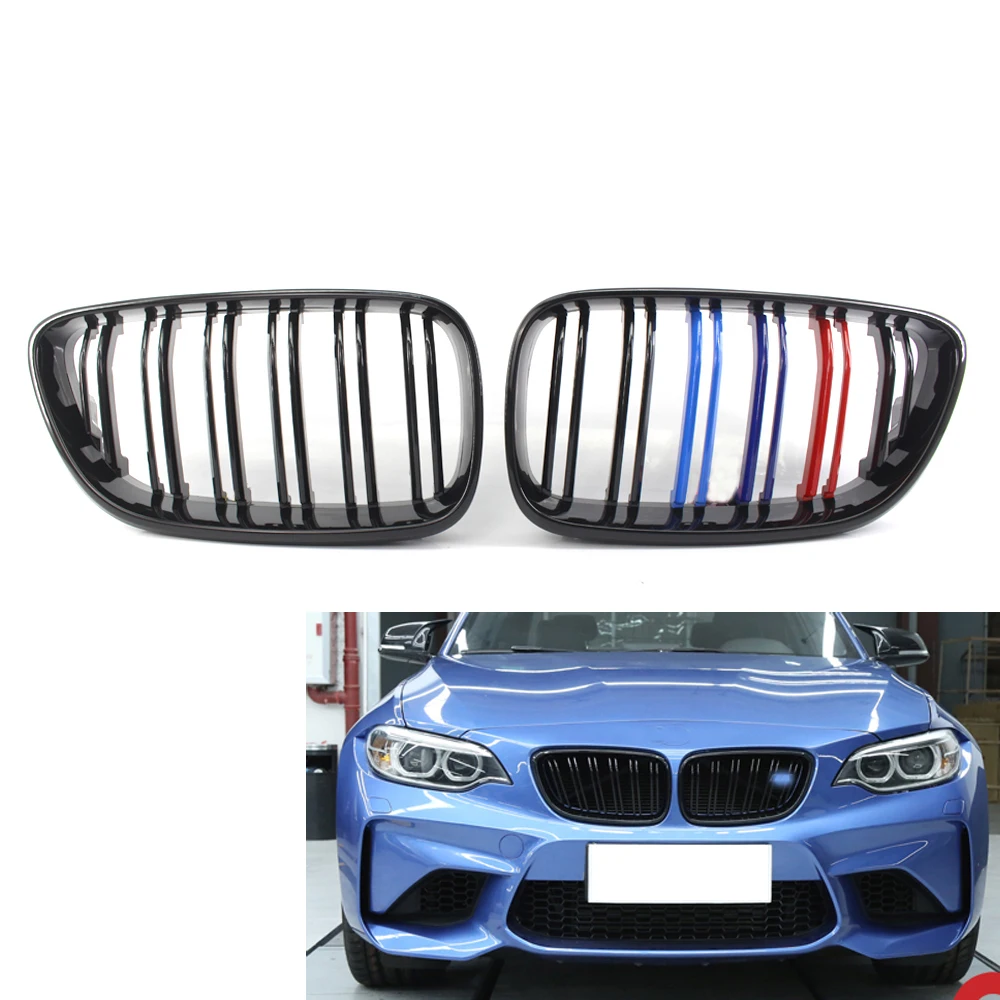 M Sport решетка глянцевая черная M2 стиль для 2014 18 BMW F22 F23 220i 228i 235i M235i|Гоночные решетки|