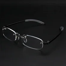 Ультралегкие, мягкие, TR90, безрамные, готовые очки для близорукости, мужские, деловые, близорукие, близорукие, очки-от 1,0 до 4,0, унисекс