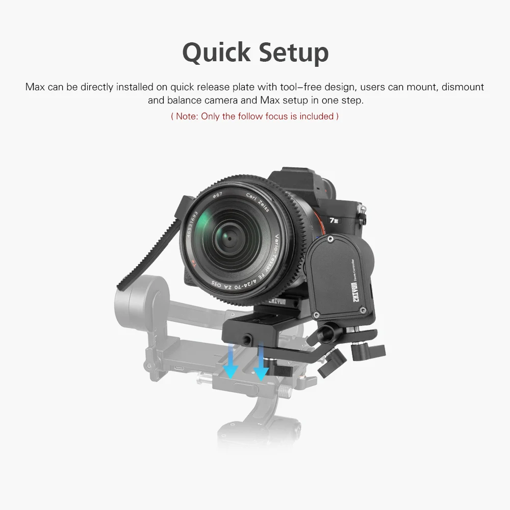 Zhiyun CMF-04 Max сервопривод следящий фокус с контроллером аксессуары для стабилизаторов для Zhiyun Crane 3 Lab Weebill Lab Gimbal