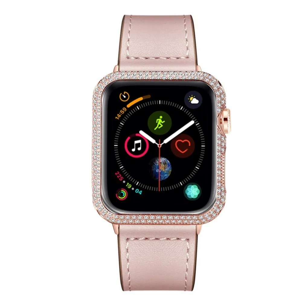 Ремешок из натуральной кожи для Apple Watch band 44 мм 4 3 iwatch 42 38 40 pulseira correa Браслет Смарт