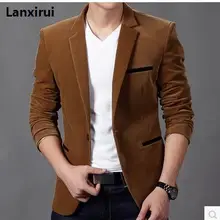 Весенне-осенний Модный повседневный мужской костюм куртка Повседневный корейский Тонкий маленький костюм Англия