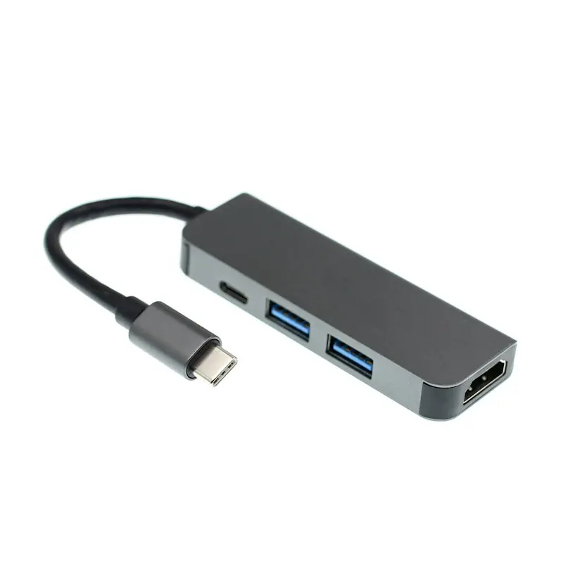 

4 In 1 Type-C USB-C PD Charge HDMI USB3.0 USB C Adapter For MacBook Samsung Galaxy S9/Note9 Huawei Mate20 Pro Type C USB HUB