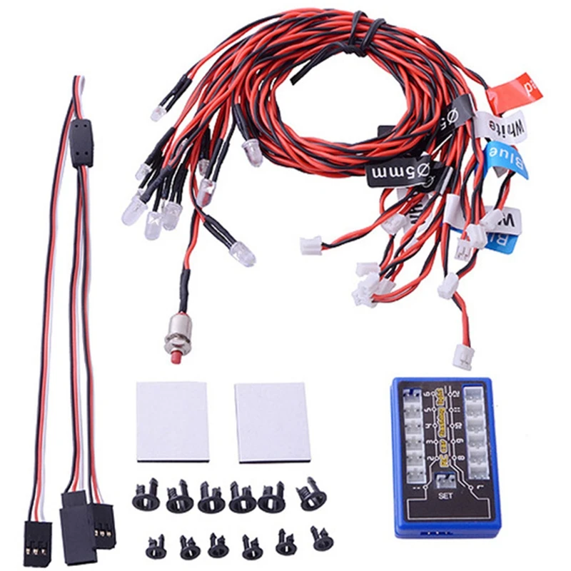 

New Highlight 12 Led Flashing Light System For Rc Car G.T.Power Smart Ppm Fm Fs 2.4G Trucks 1/10 Scale Vehicle Part