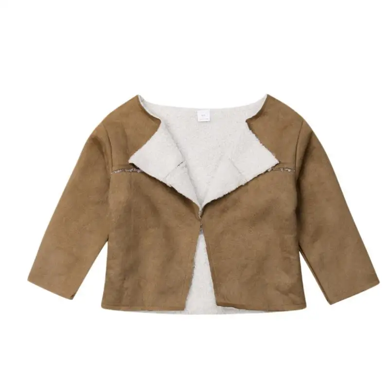 

Kids Baby Girl Clothes Faux Lamb Wool Coat Child Warm Autumn Winter Tops Outwear Jacket Girl 1-6Y
