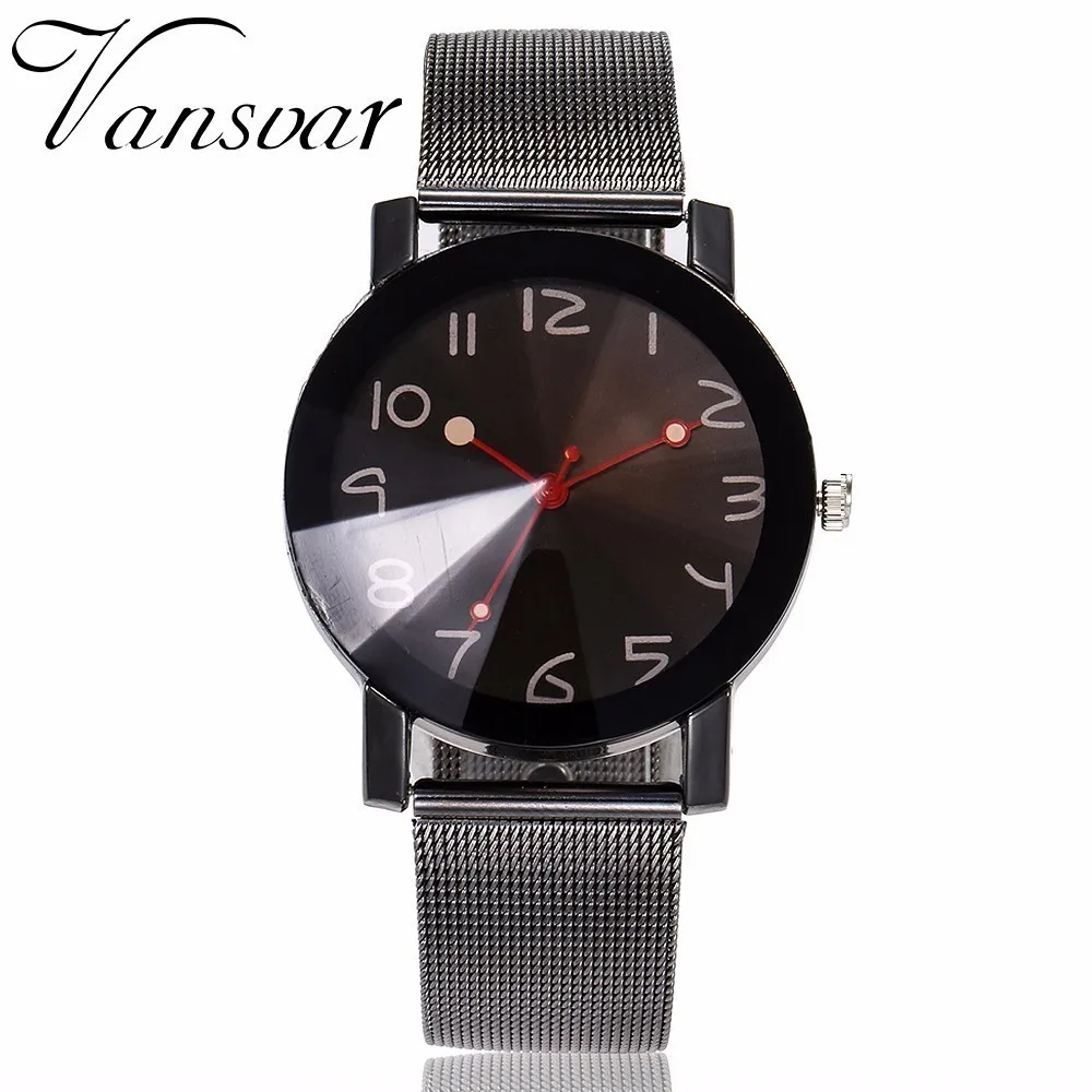 

Dropshipping Fashion Black Mesh Quartz Watches Casual Women Stainless Steel Watches Gifts Clock Relogio Feminino