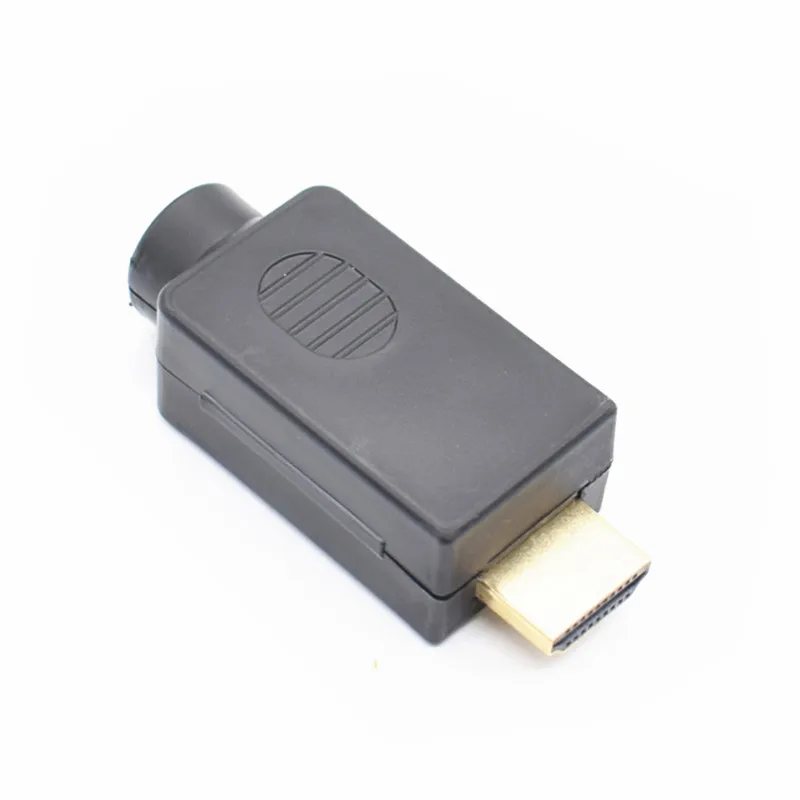 HDMI Male 19P Plug Breakout Terminals Solderless Connector With Cover`9H 