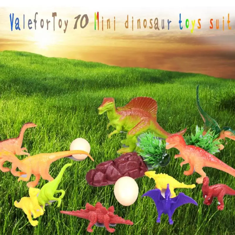10pcs Simulation Dinosaur Plastic Toys Kids Animals Model Room Ornament 10pcs Simulation Dinosaur Plastic Toys Kids Animals Model Room Ornament