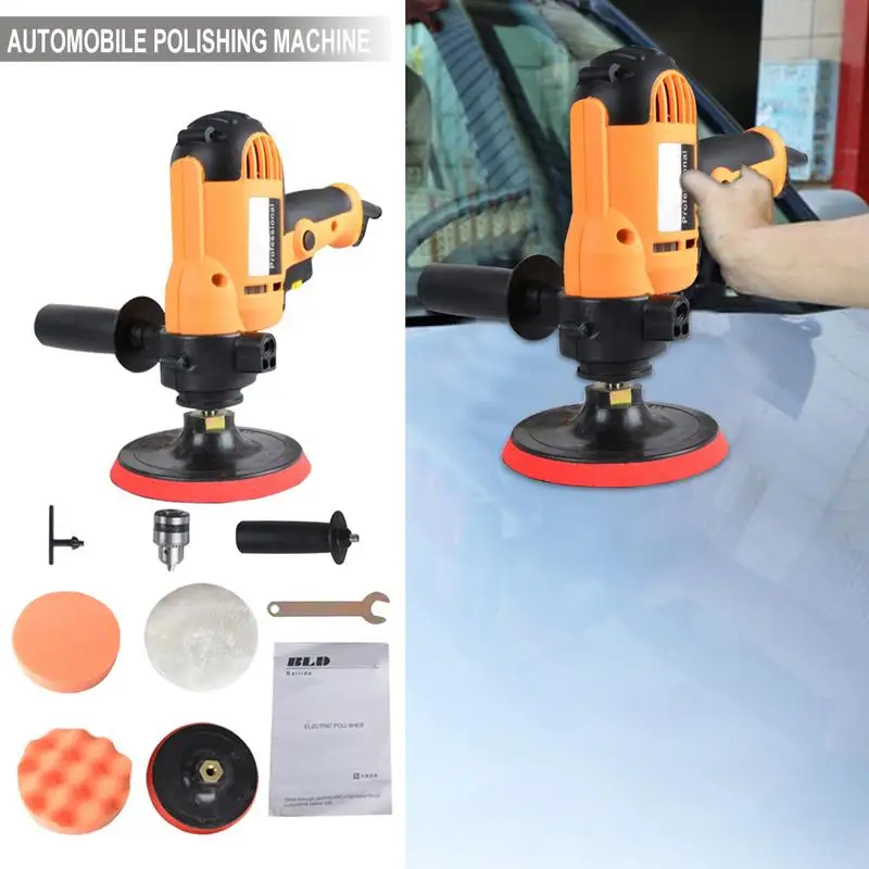 

Car Sander Machine Waxing Machine Variable Speed Polisher With Polishing Disc Wool Pad Wrench