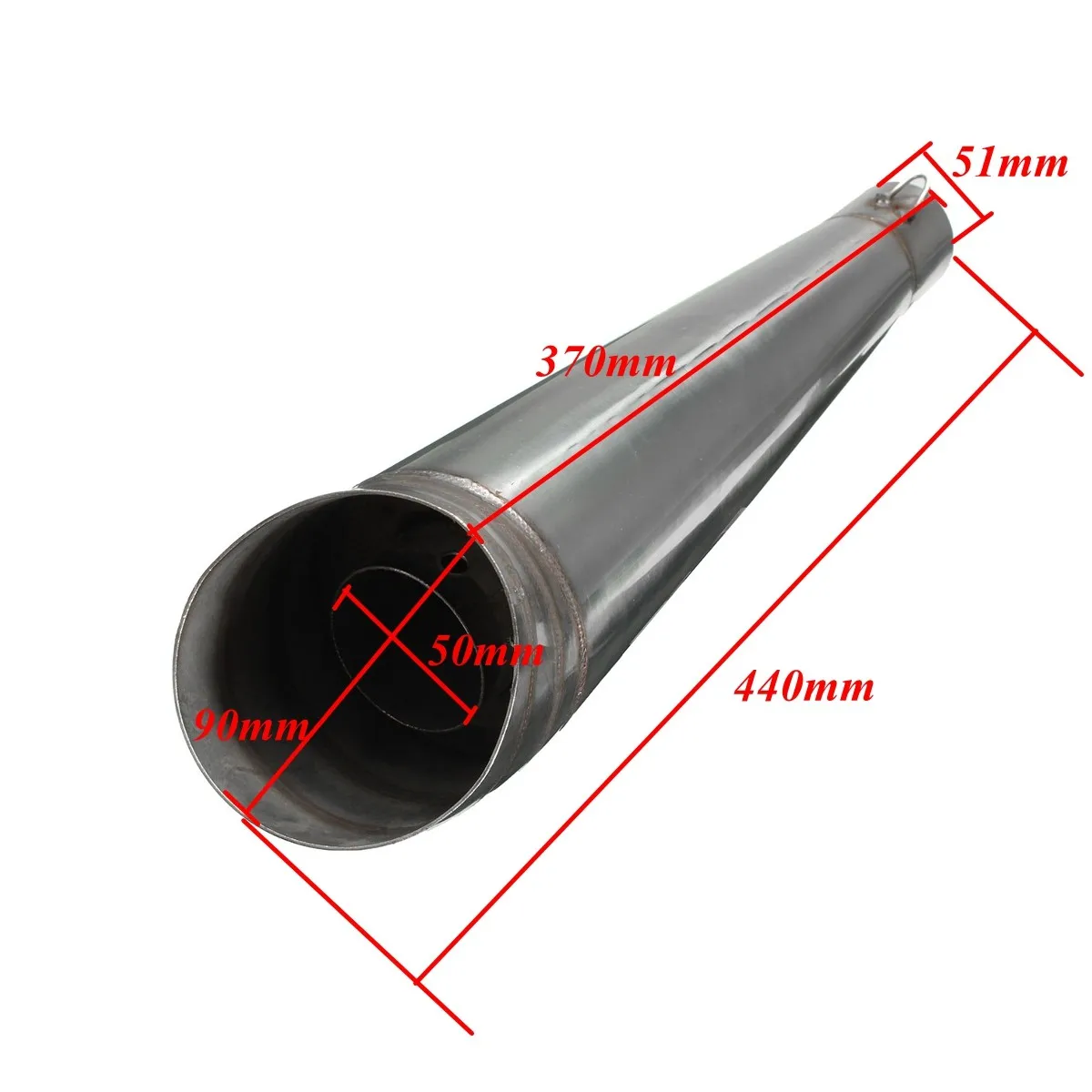Труба глушителя мотоцикла. Глушитель диаметр 51мм. Труба для выхлопа 51 мм. Наружный диаметр выхлопной трубы 51 мм. Труба 51 мм для глушителя.