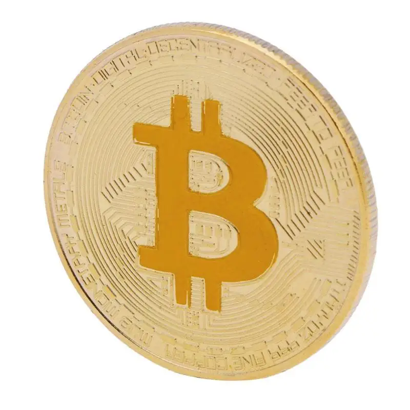 Позолоченная памятная монета биткойны коллекционная художественная коллекция
