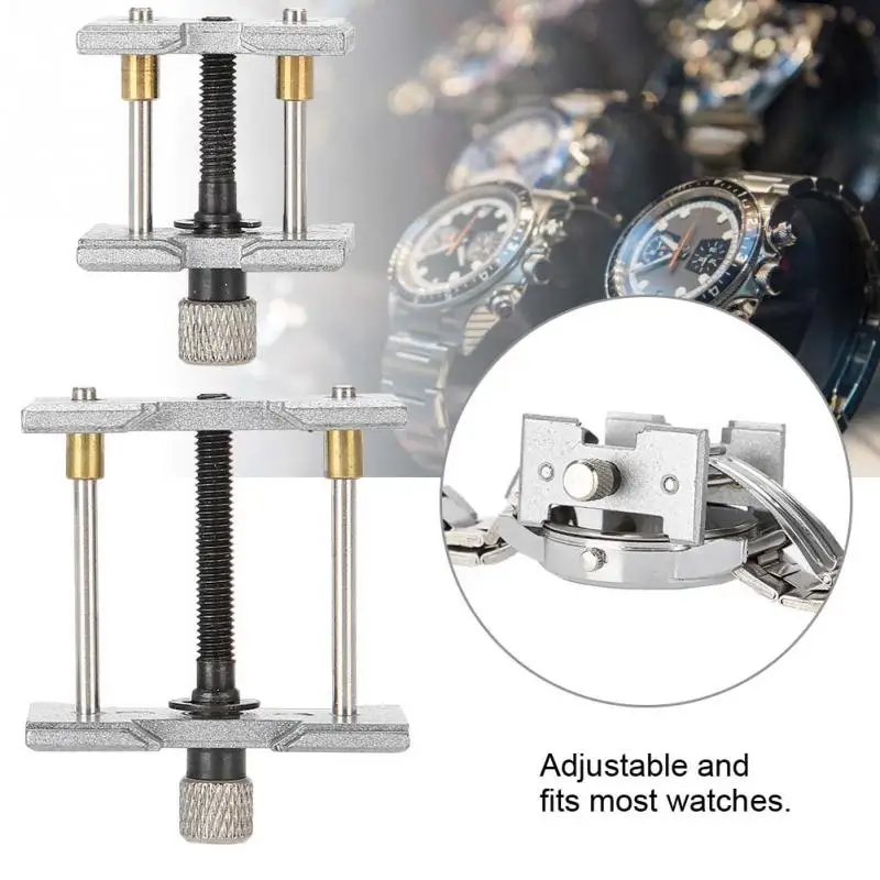 

Professional 2 In 1 Watch Movement Holder Vice Clamp Adjustable for Most Watch Case Repair Tool watchmaker repair watch tool kit