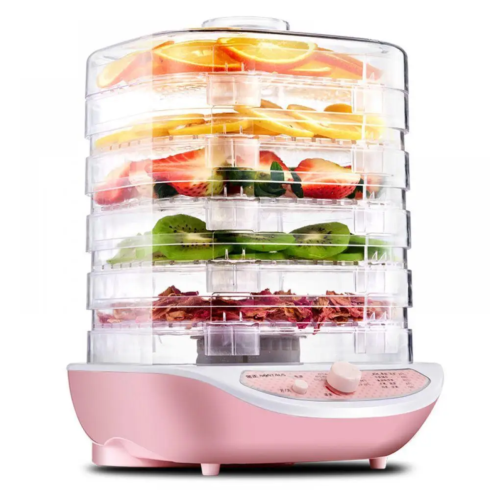 

Dried Fruit Vegetables Herb Meat Machine Household MINI Food Dehydrator Pet Meat Dehydrated 5 trays Snacks Air Dryer EU US