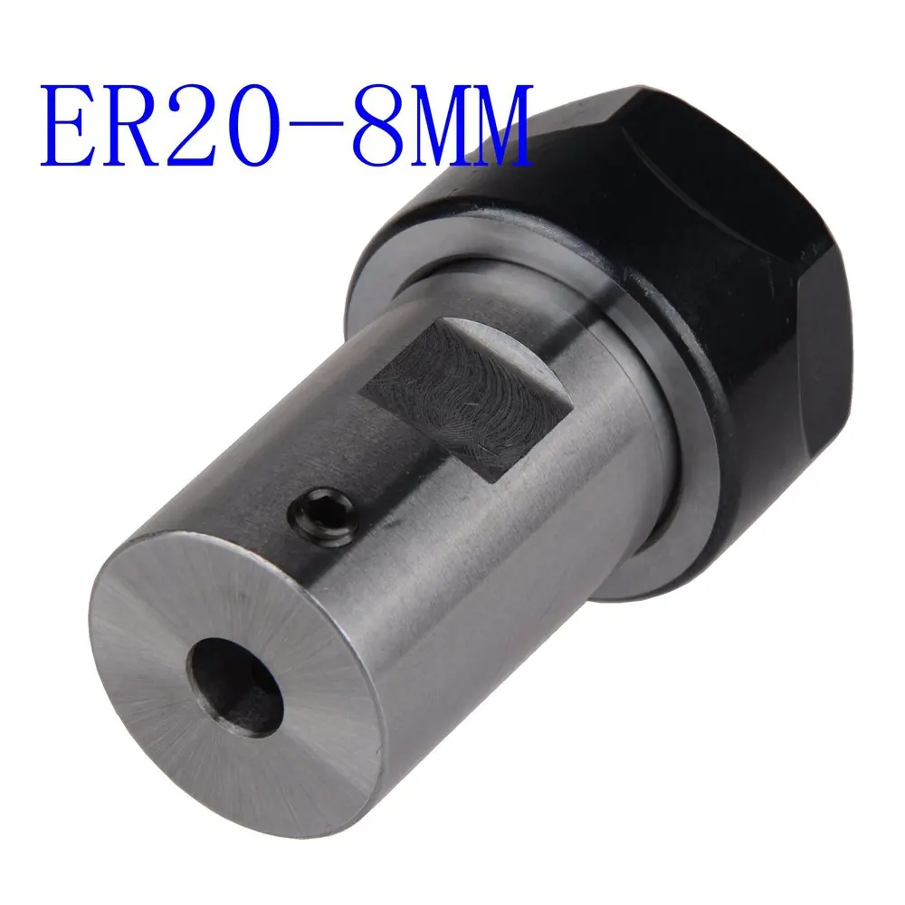 Motor shaft Collet Chuck ER20 A 8mm Extension Rod Holder tool holder