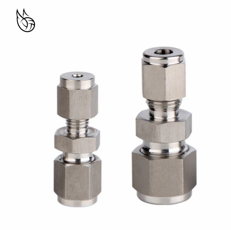 

Variable diameter 3~12mm Pipe OD Double Ferrule Tube Straight Compression Fitting Coupler SS Pipe Connector Stainless Steel 304