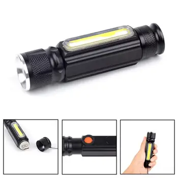

Zoomable Flashlight 8000 Lumens 4 Modes Mini Tactical USB Rechargeable Torch with Charging Indicator Bright