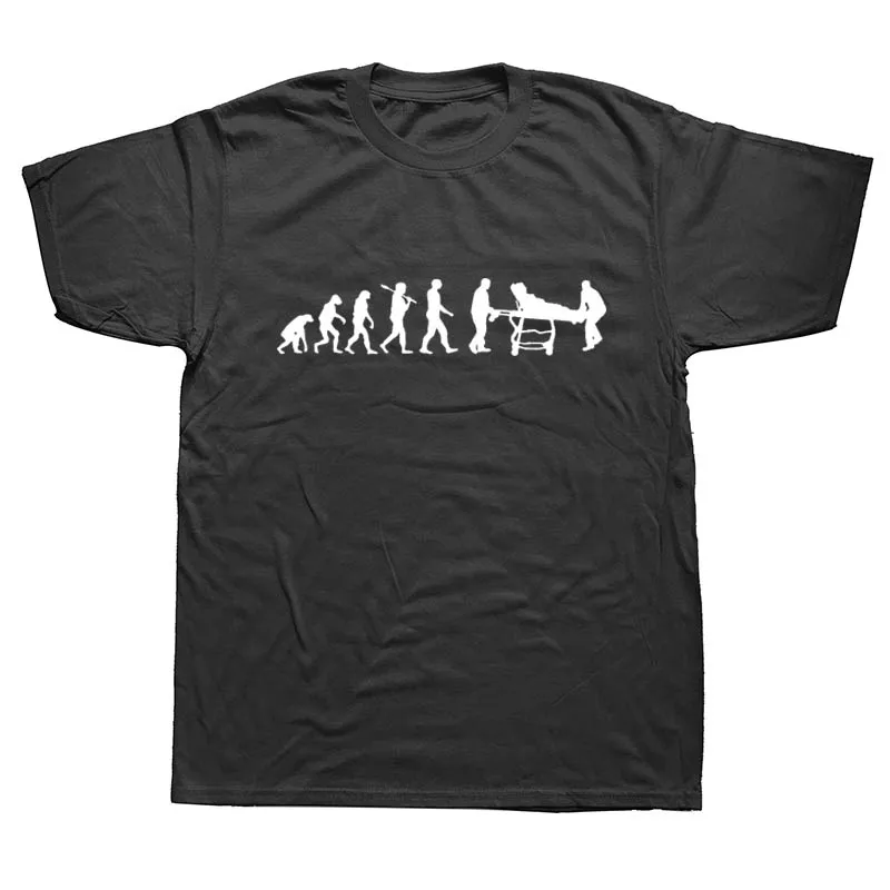 

Evolution of A Paramedic Mens Funny Unique Gift Present Brand Print T-Shirt