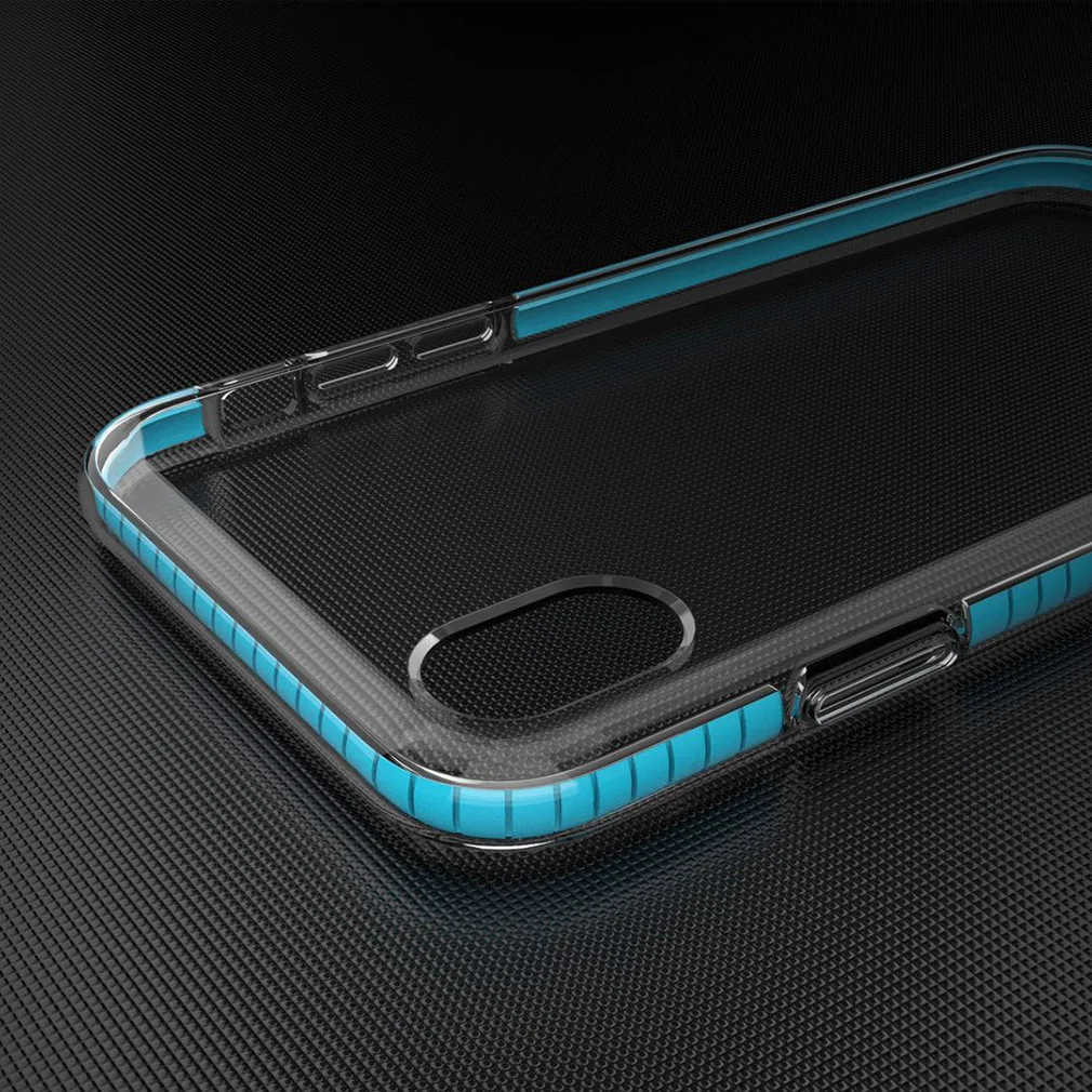 Силиконовый чехол для Iphone 7 8 XR X XS Max 6 S Plus Clear TPU телефона Coque анти-стук прозрачный