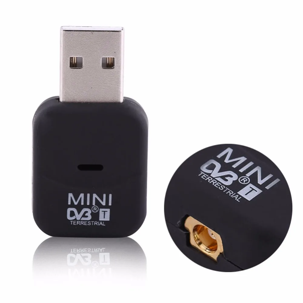 Мини USB DVB-T цифровой наземный ТВ приемник тюнер Ключ OSD MPEG-2 MPEG-4 с антенной пульт дистанционного управления CD для портативных ПК