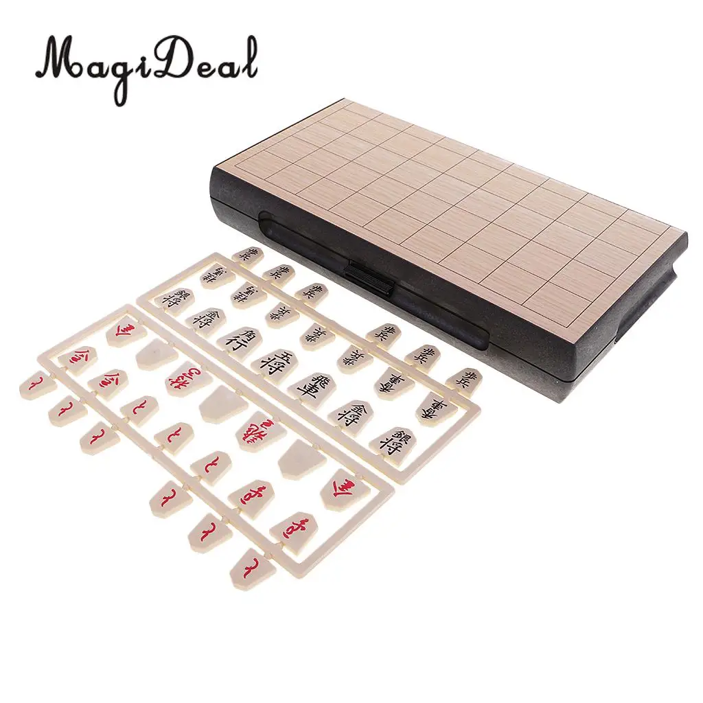 MagiDeal магнитные японские шахматы Shogi Складная магнитная доска дорожный игровой набор для отдыха на природе путешествия игры подарок на день рождения