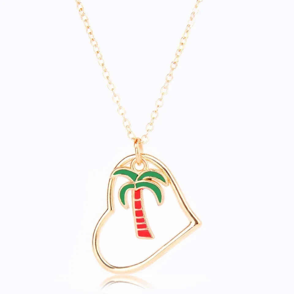 

New Women Pendant Necklace For Wedding Party Cactus Coco Rose Design Jewelry Cute Plants Serious Trendy Jewelry Female Gold