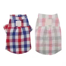 Новинка; куртки для собак; рубашка; клетчатая одежда для домашних животных; рубашка в полоску для щенков; Очаровательная весенне-осенняя одежда