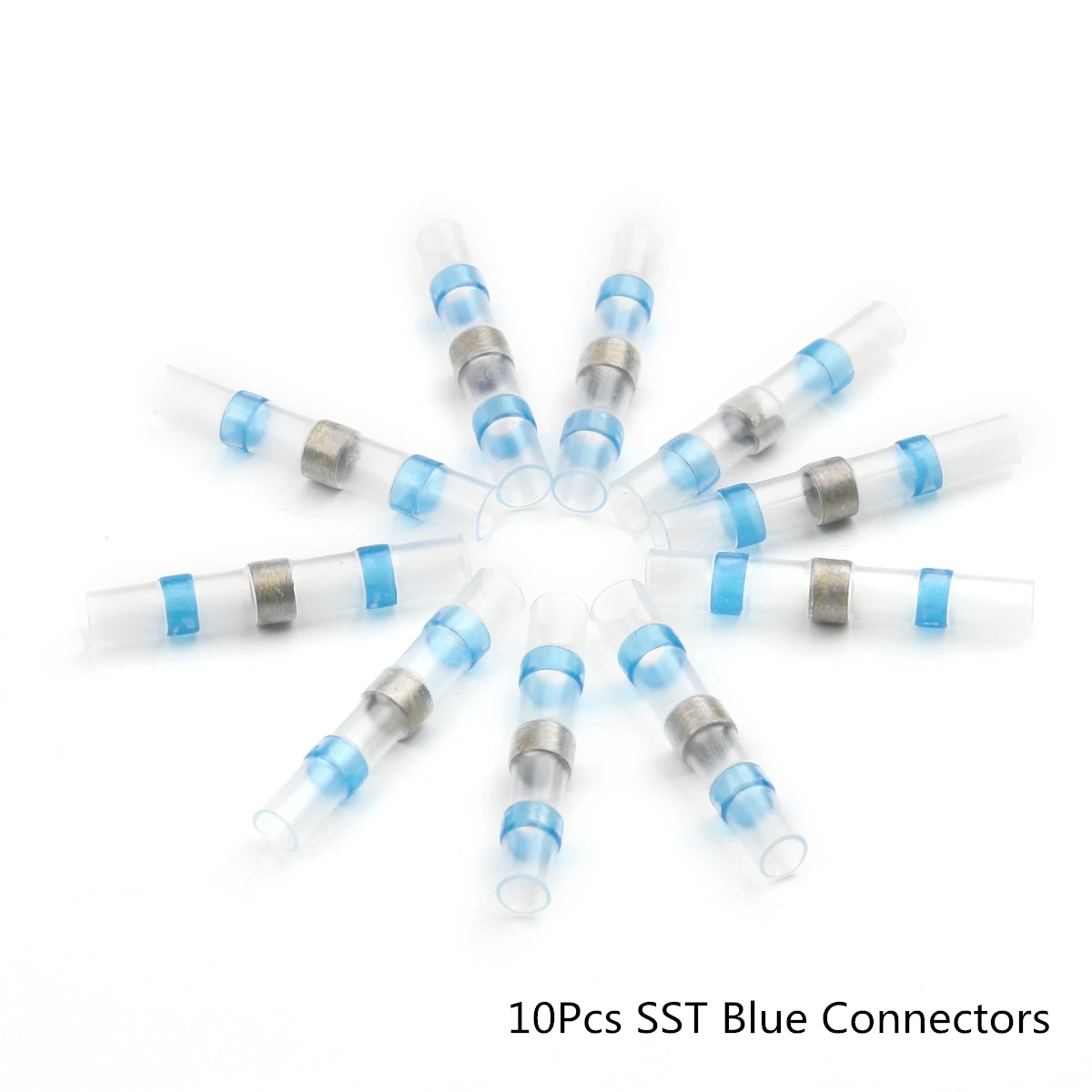 10pcs 22-18AWG Solder Sleeve Heat Shrink Butt Wire Splice Connector Waterpr PICA