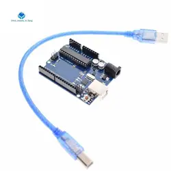 Умная электроника Шэньян UNO R3 MEGA328P ATMEGA16U2 развитию (с USB) кабель для arduino Diy Starter Kit