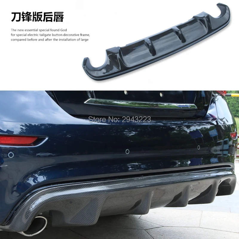 

Car Styling High Quality Carbon Fiber Material Rear Spoiler Tail Trunk Wing Rear Diffuser Bumper For Infiniti Q70 Q70L 2013-2017