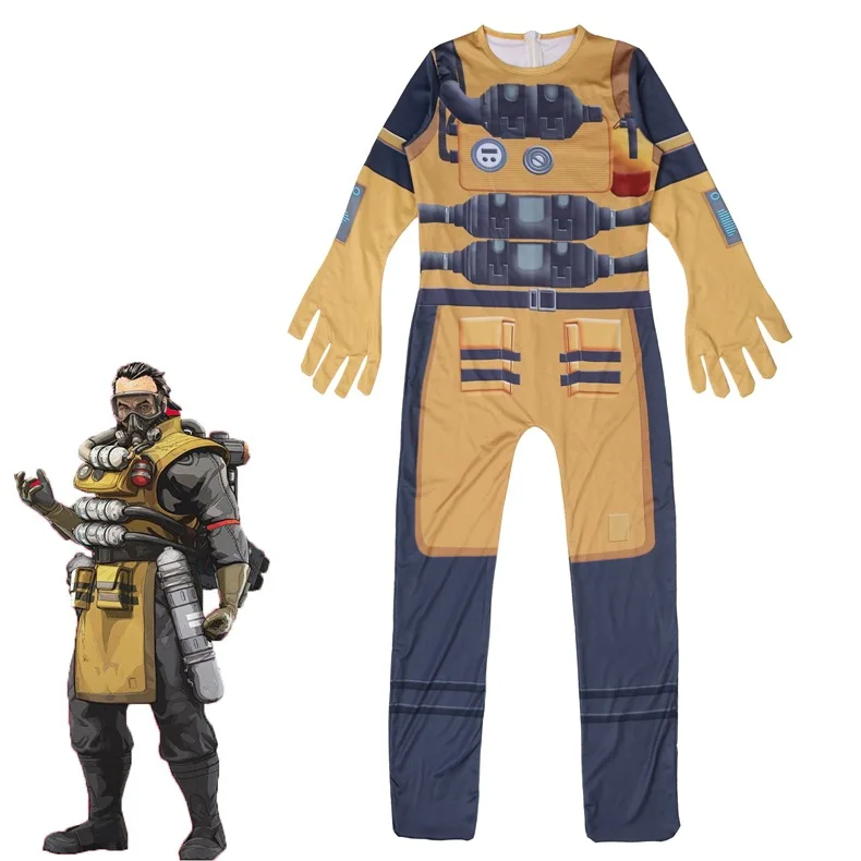 New Game Children's Boy Legend Cosplay Costume Leotard Jumpsuit Suitable for Halloween Costumes | Тематическая одежда и