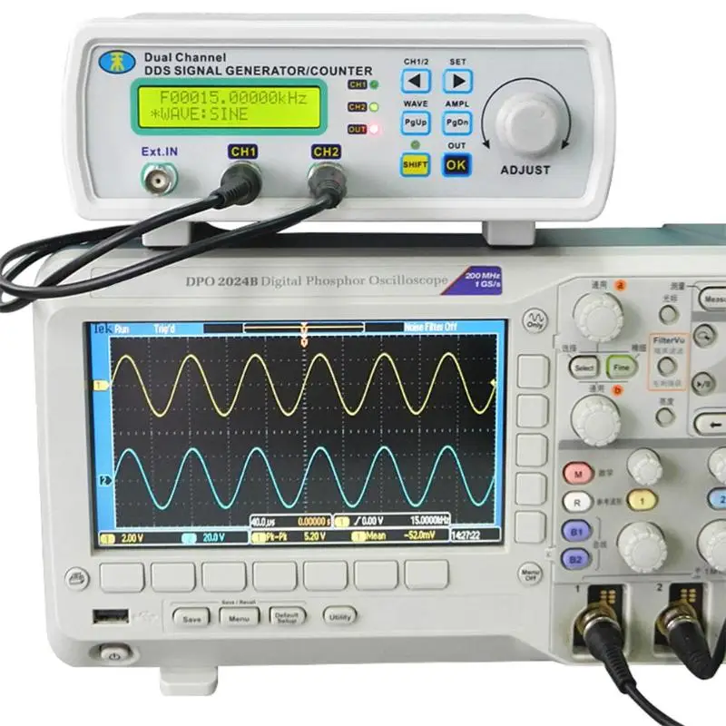 JDS6600 серия цифровой контроль двухканальный частота MeterDDS функция генератор сигналов произвольной синусоидальной формы Частотомер
