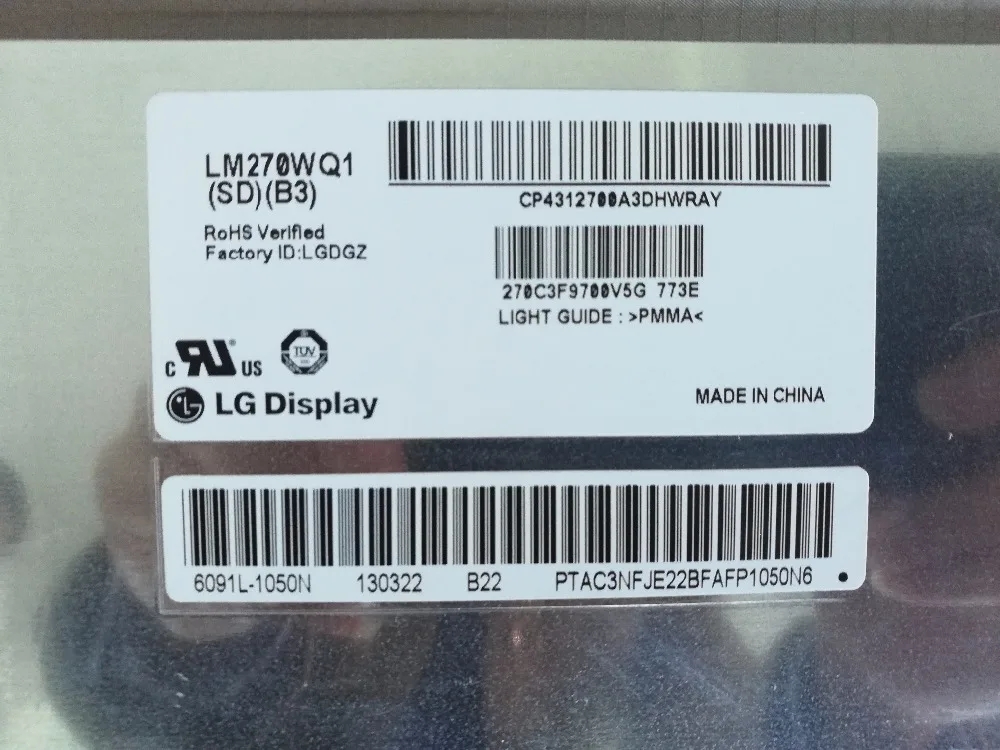 LM270WQ1 SD B3 подлинный ЖК-экран LM270WQ1(SD)(B3) для A1407 IMac 2" LM270WQ1 SD B3