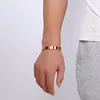 Vnox-Pulseras de identificación personalizadas para amantes, brazaletes de acero inoxidable con nombre grabado, joyas para hombres y mujeres ► Foto 3/6