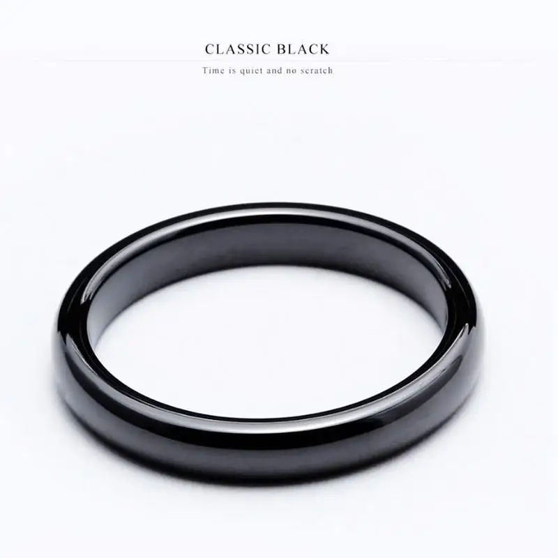 3mm Ceramic Ring Simple Fashion Modern Arc Plate Tricolor Ring Wedding Rings Ornaments For Women Men Couple Jewelry Accessories