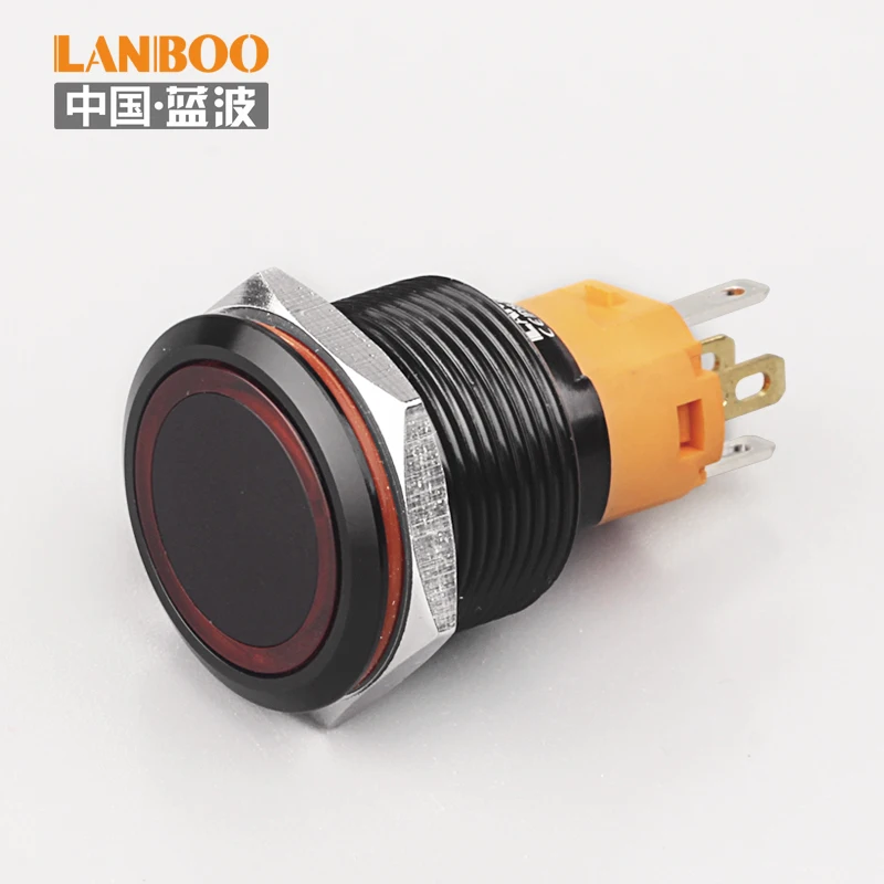 

LB19A arcade game machine automotive bi-color push button switch