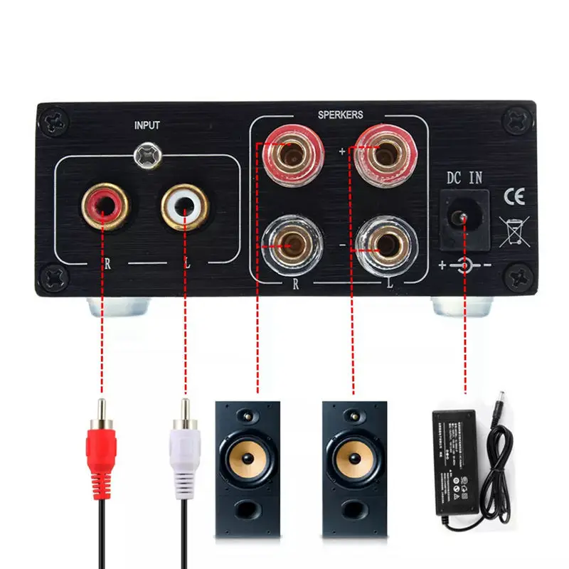Новый 100Wx2 Tpa3116D2 двухканальный Hifi стерео сабвуфер Мини цифровой усилитель