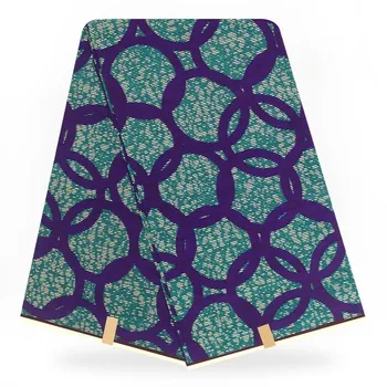 

2018 Ankara African Polyester Wax Prints Fabric hot Veritable Wax High Quality 6 Yard African Veritable Wax For Party Dress
