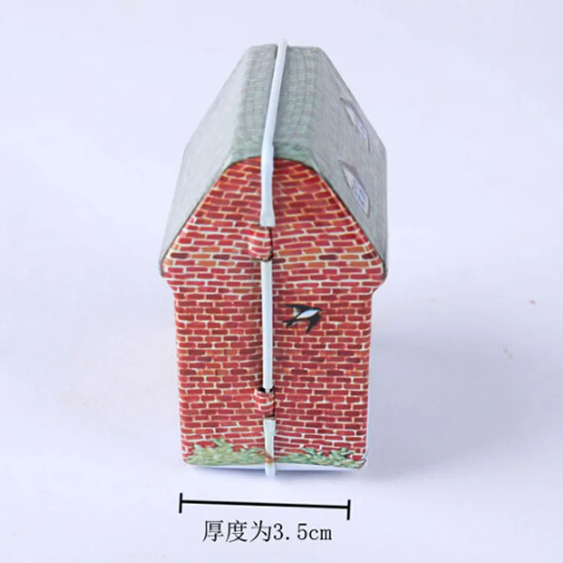 Металлическая коробка в форме мини-домика, пустая жестяная коробка для хранения, жестяная коробка, случайный дом мечты, Свадебный контейнер для конфет, маленькая коробка для хранения, детский подарок