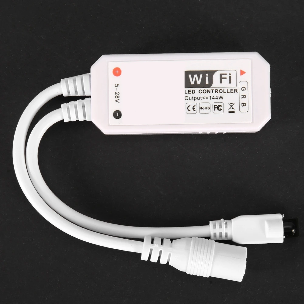 

WiFi LED Controller with Remote Control DC5-24V for RGB Strip By Smart Phone APP Control