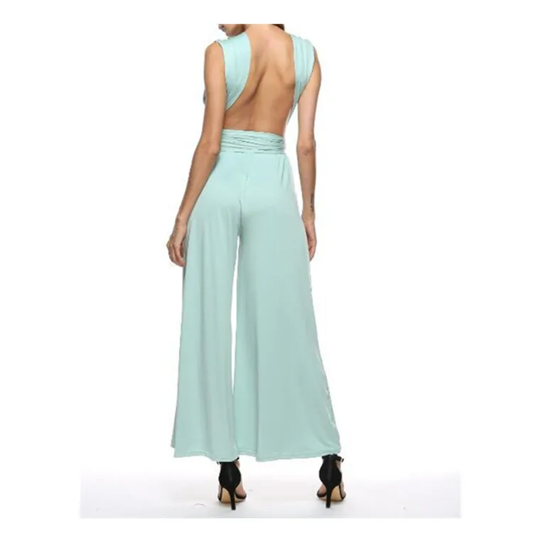 Summer Women Sleeveless Sexy Jumpsuit Various Wearing Beach Bandage Palysuit Club Party Long Romper Summer Women Sleeveless Sexy Jumpsuit Various Wearing Beach Bandage Palysuit Club Party Long Romper