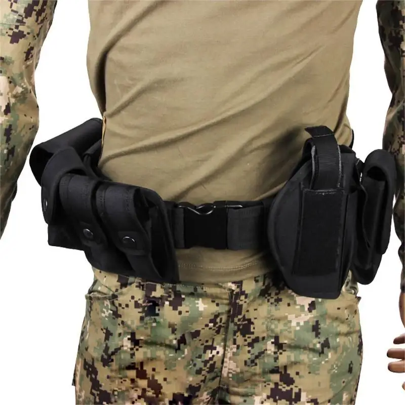 

1680D Oxford Cloth Multifunctional Belts Outdoor Training Guard Detachable Kit Duty Adjustable Belt with Pouch Set